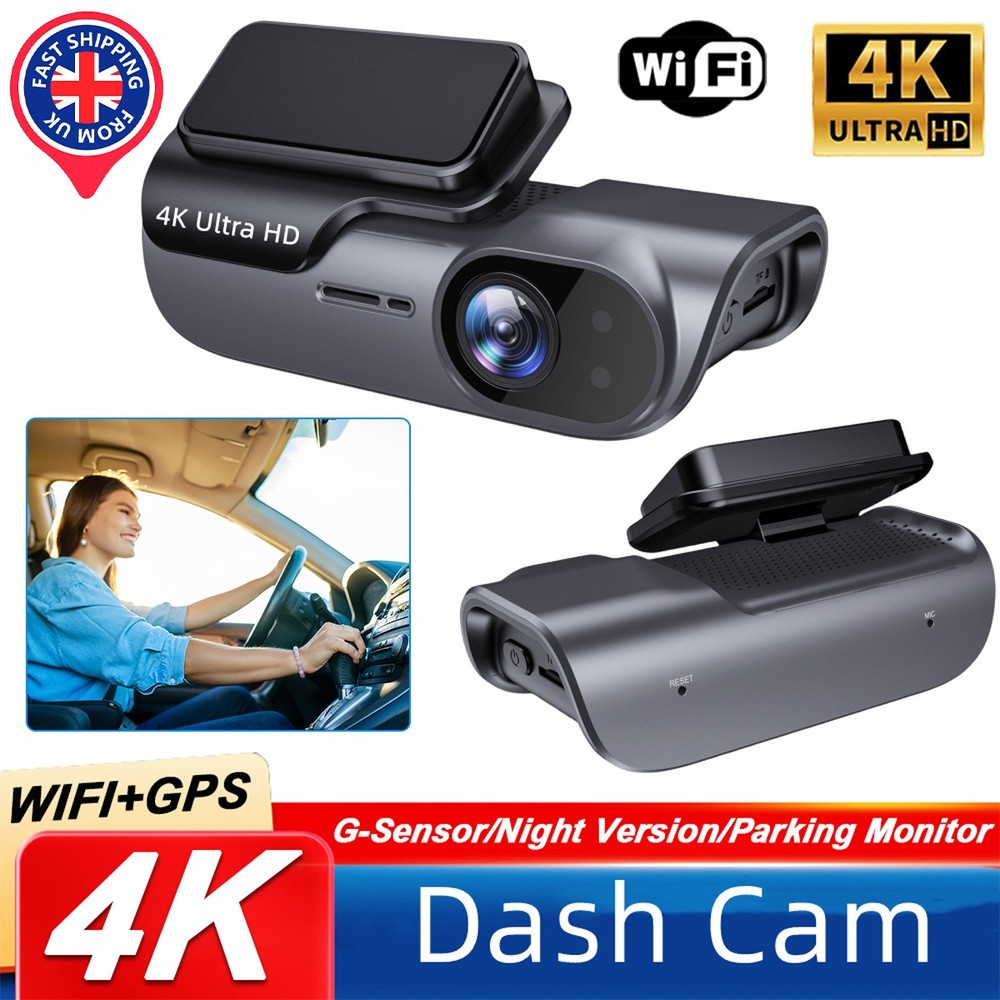 GPS 4K Dash Cam Wireless WiFi Front Car DVR Camera Video Recorder G-Sensor ..