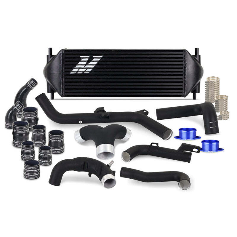 Mishimoto 21+ Bronco 2.7L Stock Location Intercooler Kit with Black Pipes and Cooler