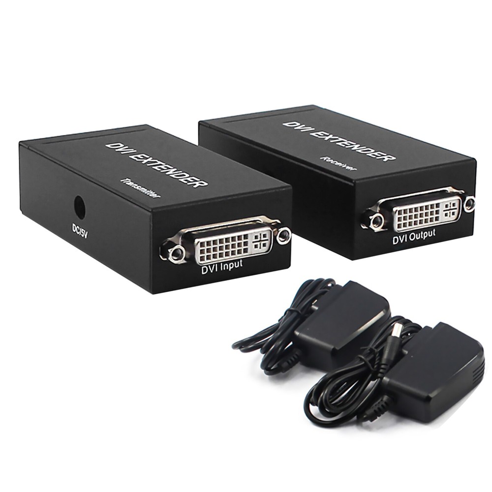 60m 1080P 3D DVI Extender with HDMI via RJ45 Cat5e/Cat6 Cable Transmitter & Receiver