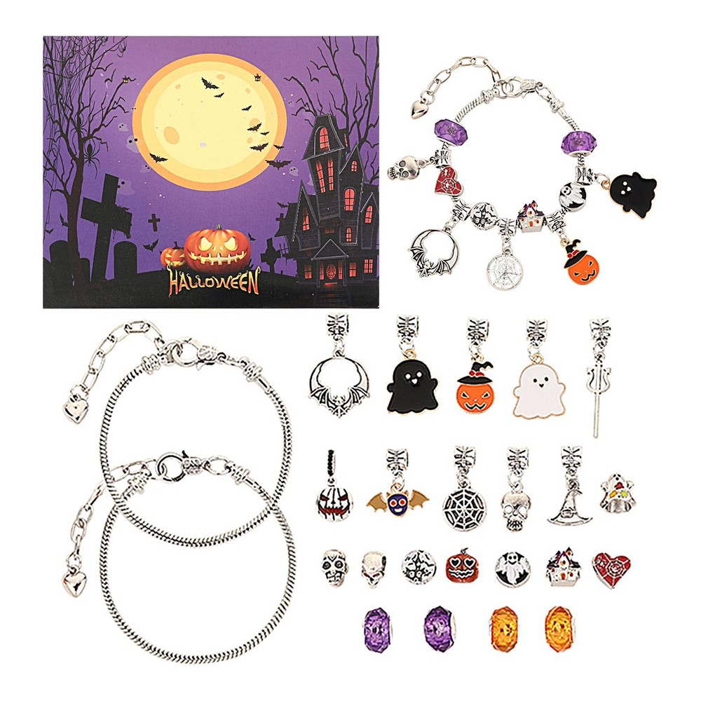 24-Day Halloween Bracelet Advent Calendar for 2024 Holiday Countdown