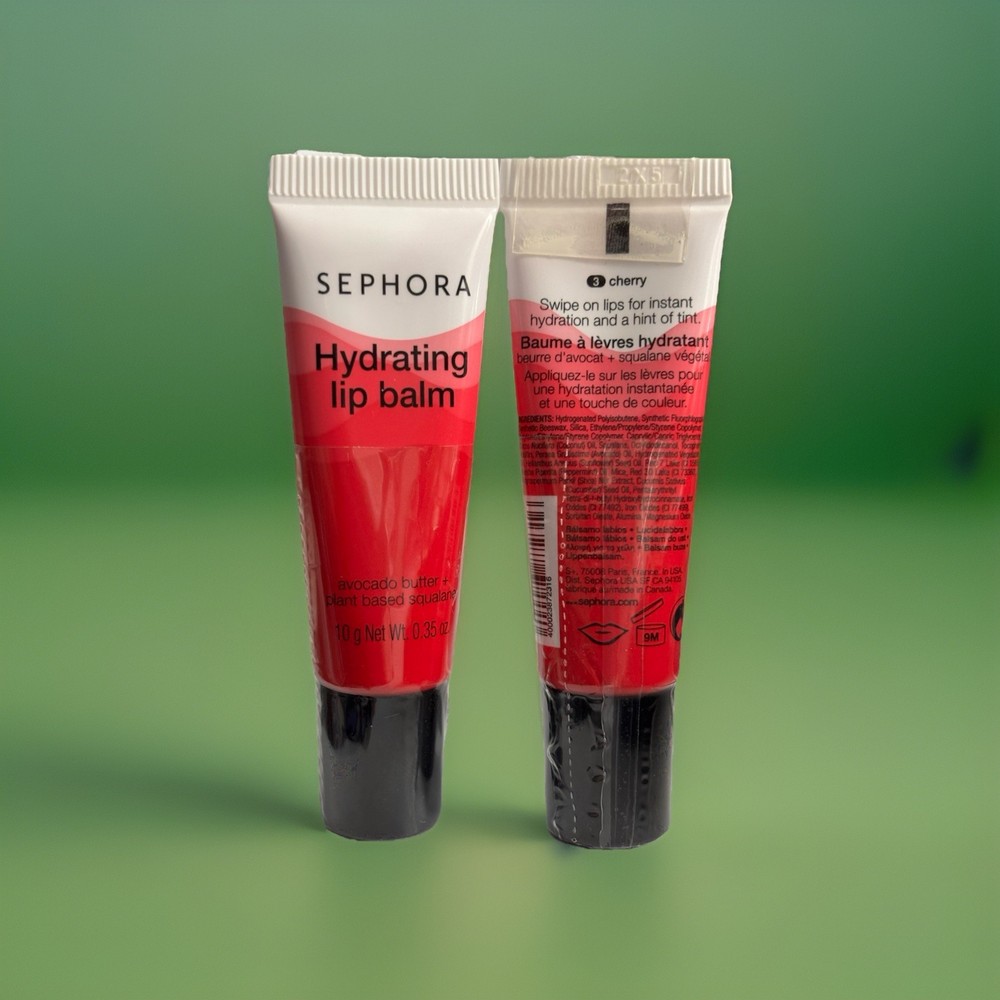 Sephora Hydrating Cherry Lip Balm with Avocado Butter & Squalane 0.35 oz