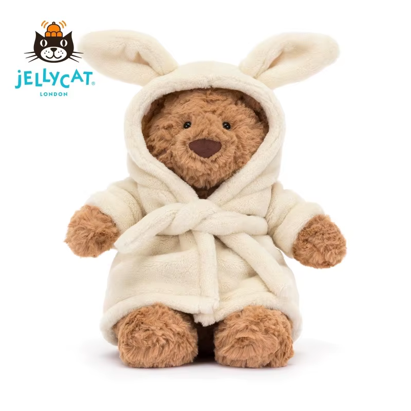 Jellycat Bathrobe Bartholomew Bear Plush NWT | Cute Birthday Gift Toy with Dust