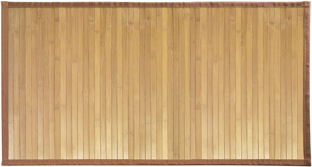 Idesign Formbu Bamboo Mat Rug Runner for Bathroom, Kitchen, Entryway, Hallway, O