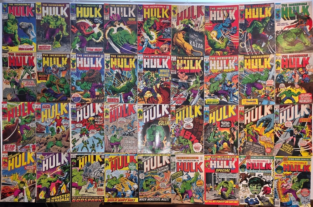 Incredible Hulk Silver Bronze Lot (40) #104-151* VF+ VG 1968 High Mid Low Grade