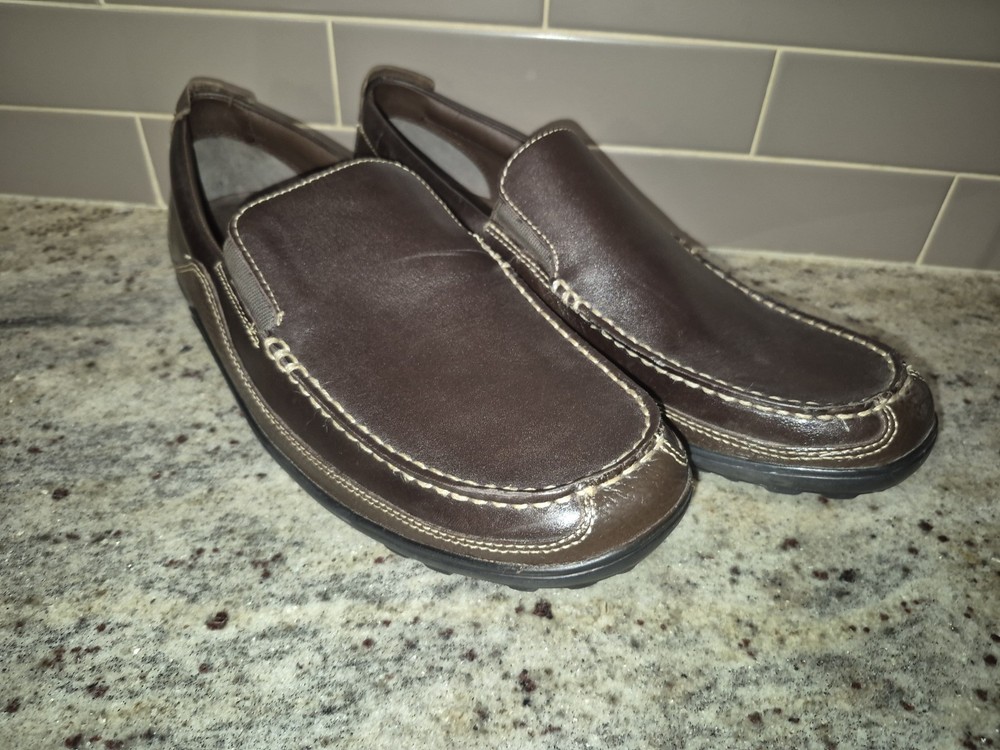 Cole Haan Men’s Tucker Venetian C04059 Brown Leather Slip‑On Loafers 9½ M