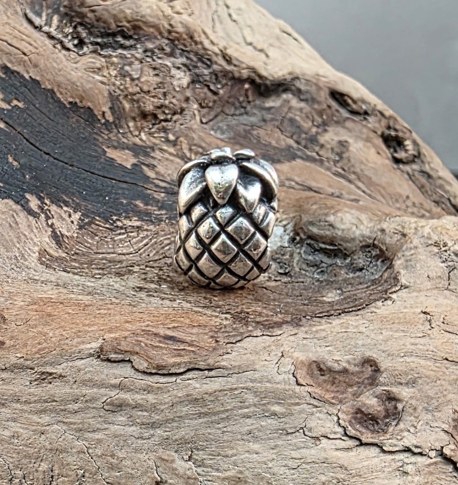 Retired PANDORA 925 ALE Sterling Silver Pineapple Charm Authentic
