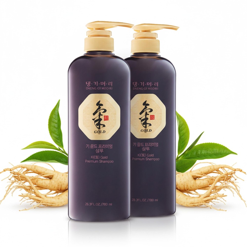 - Ki Gold Premium Shampoo 2 Set, Promotes Elastic Hair, Prevents Hair Loss, E...