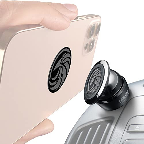 Universal Magnetic Car Phone Mount - All-Metal Holder for Smartphones & GPS