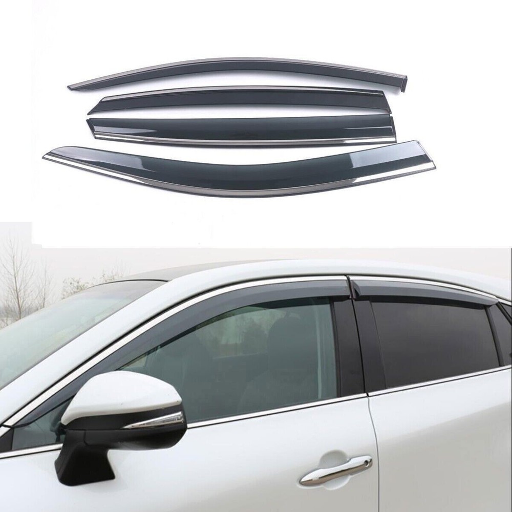 For Cadillac CT6 2016-2022 ABS Smoke Window Visor Vent Shades Sun Rain Guard NEW