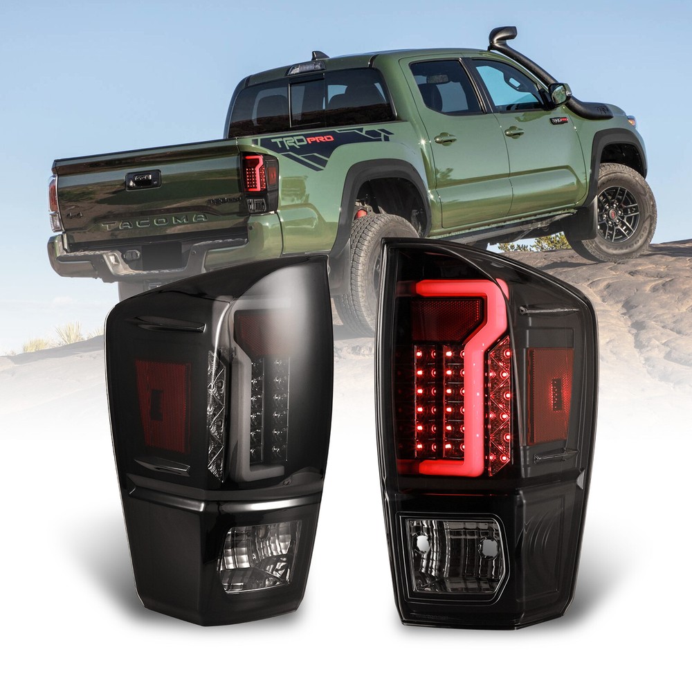 Smoke LED DRL Tail Lights Turn Signal Brake for 2016-2021 Tacoma