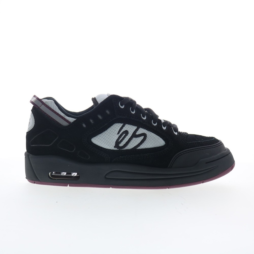 ES Creager 5102000062597 Mens Black Suede Skate Inspired Sneakers Shoes