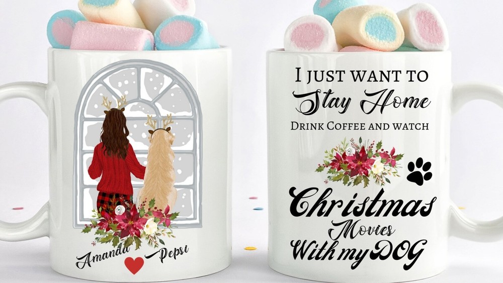 Custom Christmas Dog Mom Mug Christmas Dog Mother Dog Mom Gift Dog Lover Gift Do
