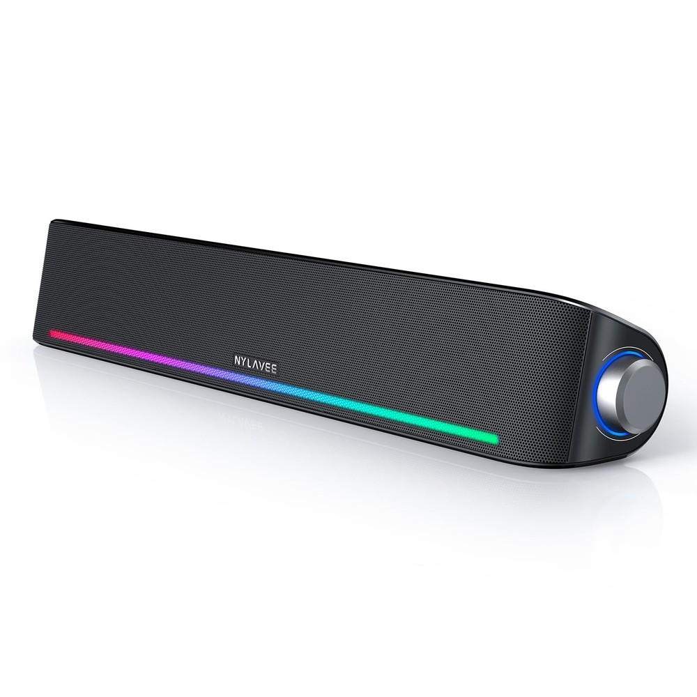 Computer Speakers, Hi-Fi Sound Quality Computer Sound Bar, Bluetooth 5.0 & 3....