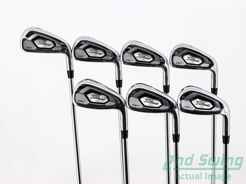 Titleist 718 AP3 Iron Set 4-PW Steel Regular Right Handed +3/4 Inch Extended