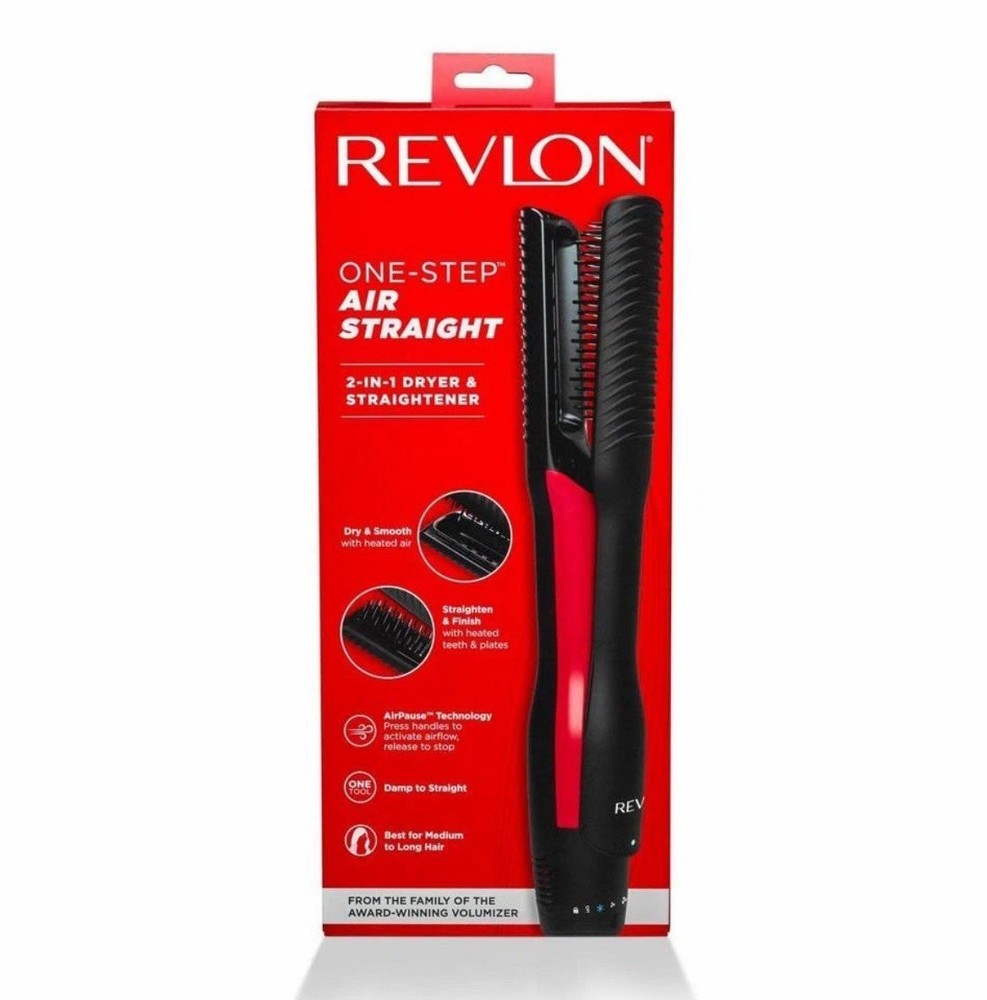 Revlon One-Step Air Straight Flat Straightening Iron Hair Straightener Vented