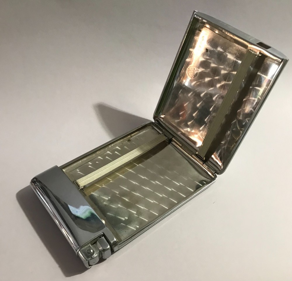 Vintage Cigarette Case & Lighter Combination Advertising Montana Paint Venezuela