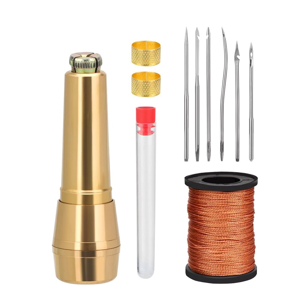 10pcs Home Sewing Awl Needle Kit for DIY Crafting and Repairs