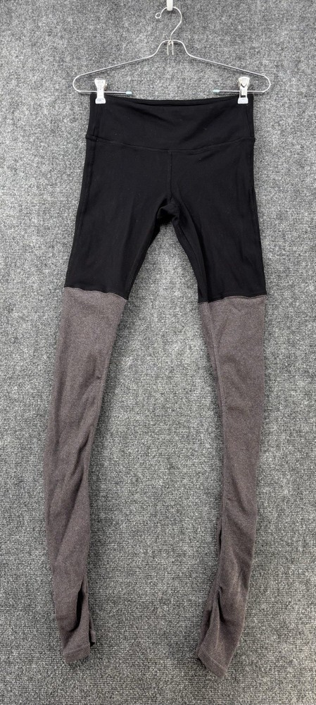 Alo Yoga High Waisted Goddess Pants Women’s Small Gray Black Logo Sculpting