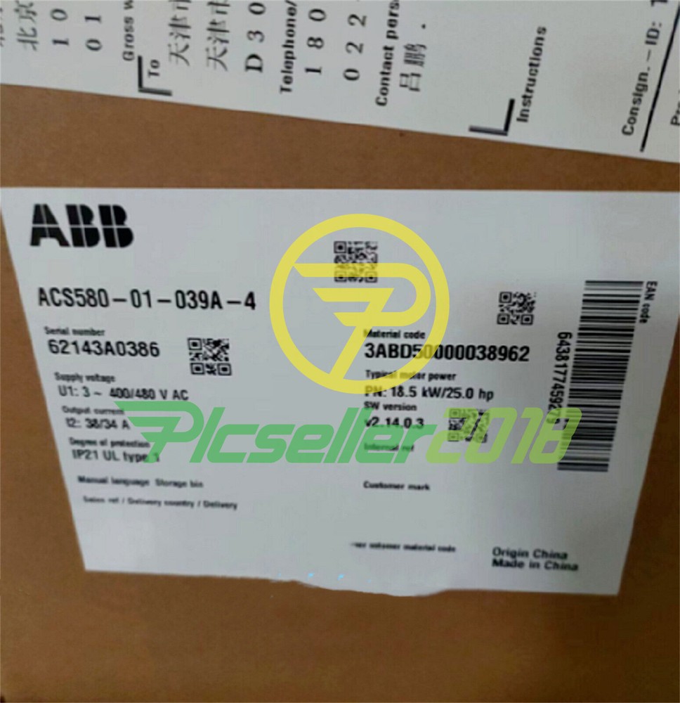 ACS580-01-039A-4 NEW ABB ACS58001039A4 Frequency converter module spot stock
