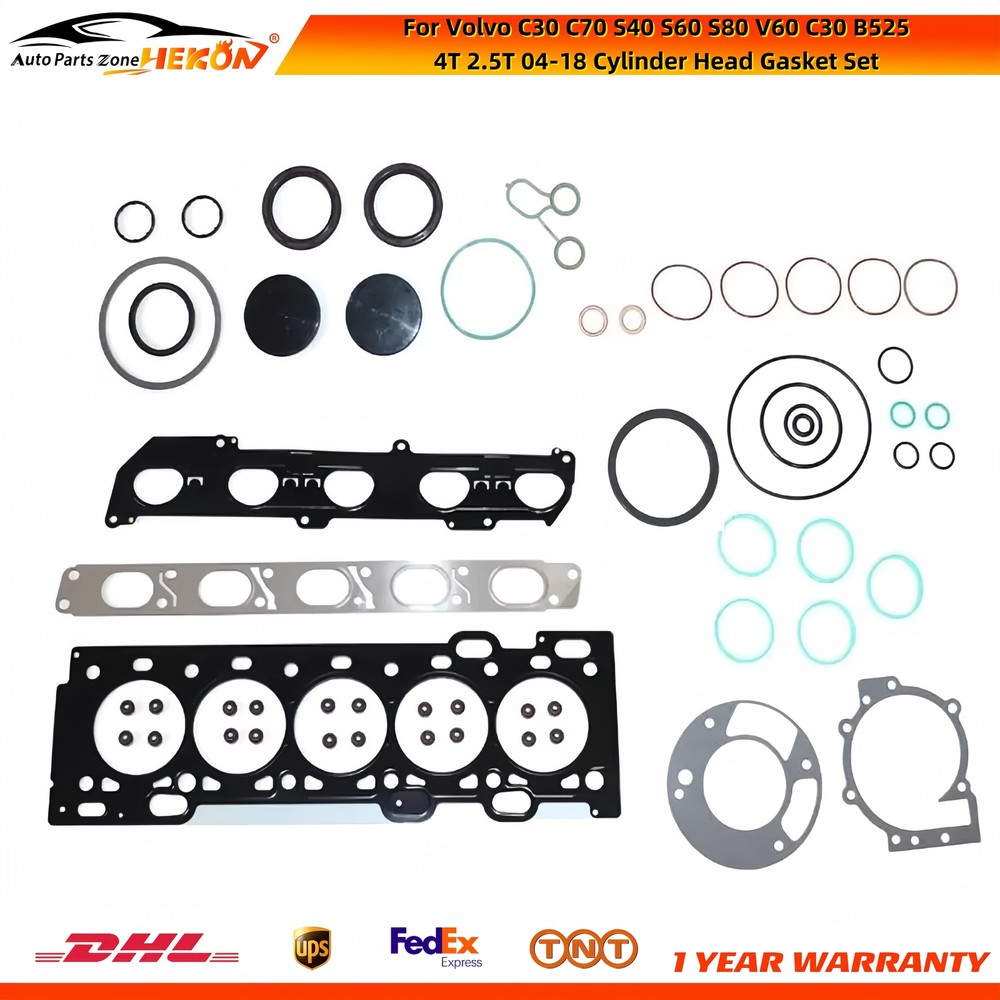 For Volvo C30 C70 S40 S60 S80 V60 C30 B5254T 2.5T 04-18 Cylinder Head Gasket Set