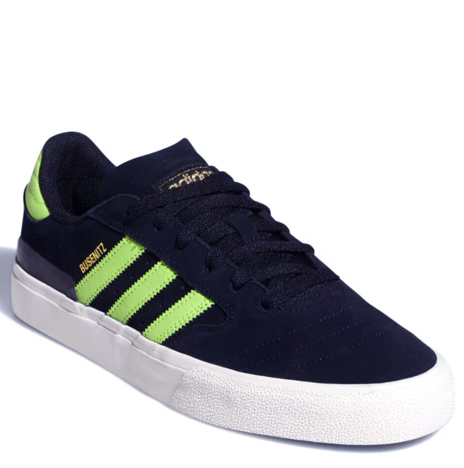 ADIDAS BUSENITZ VULC II SIZE 8~11.5 BLACK NEON GREEN MEN'S SKATE SHOES