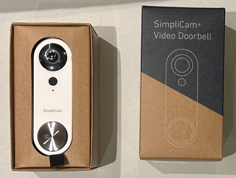 SimpliSafe Pro Smart Video Doorbell Camera in White