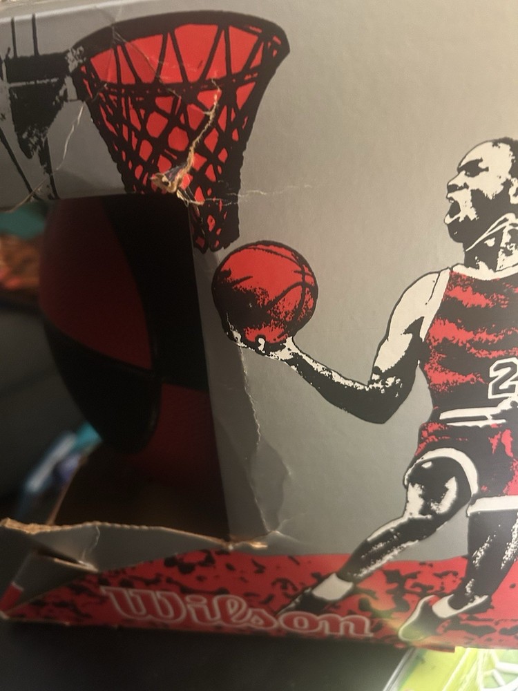 Vintage Michael Jordan “Air Attack” Basketball w/ Original Box & 1/1988 Receipt