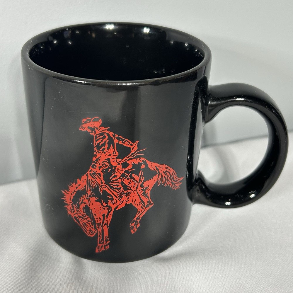 1980's Marlboro Man Coffee Mug Cup Cowboy Bronco Vintage Cigarette Brand