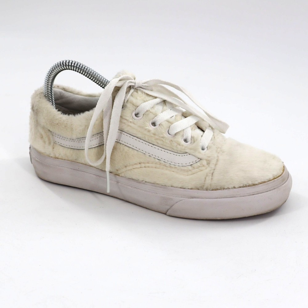 Vans Old Skool Sherpa Sneakers Unisex Mens 6 Women 7.5 Fuzzy Skateboarding Shoes