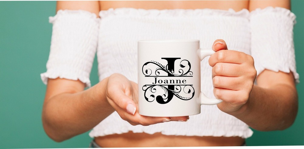 Monogram Mug Initial Mug Monogram Coffee Mug Custom Mug Personalized Gifts