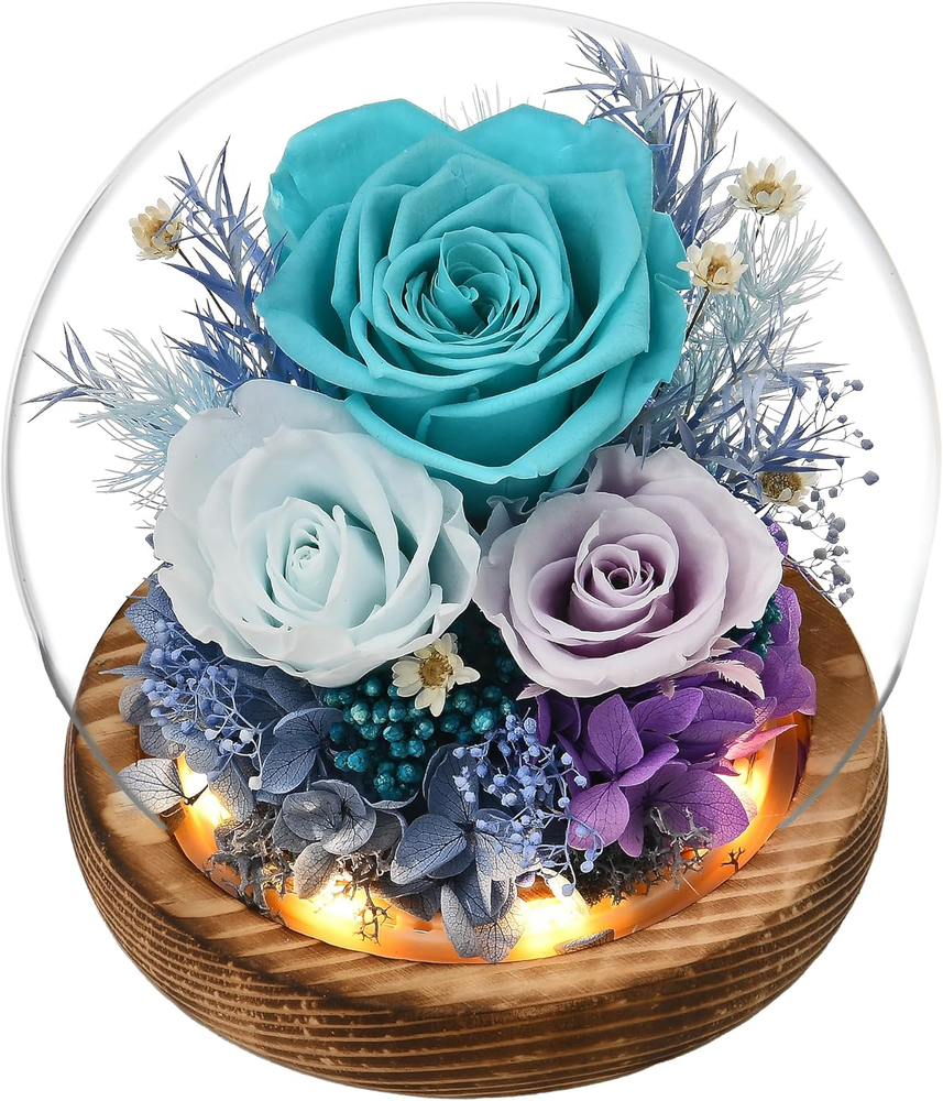 Valentines Day Forever Real Roses for Her, Flowers for Delivery Prime, Preserved-image