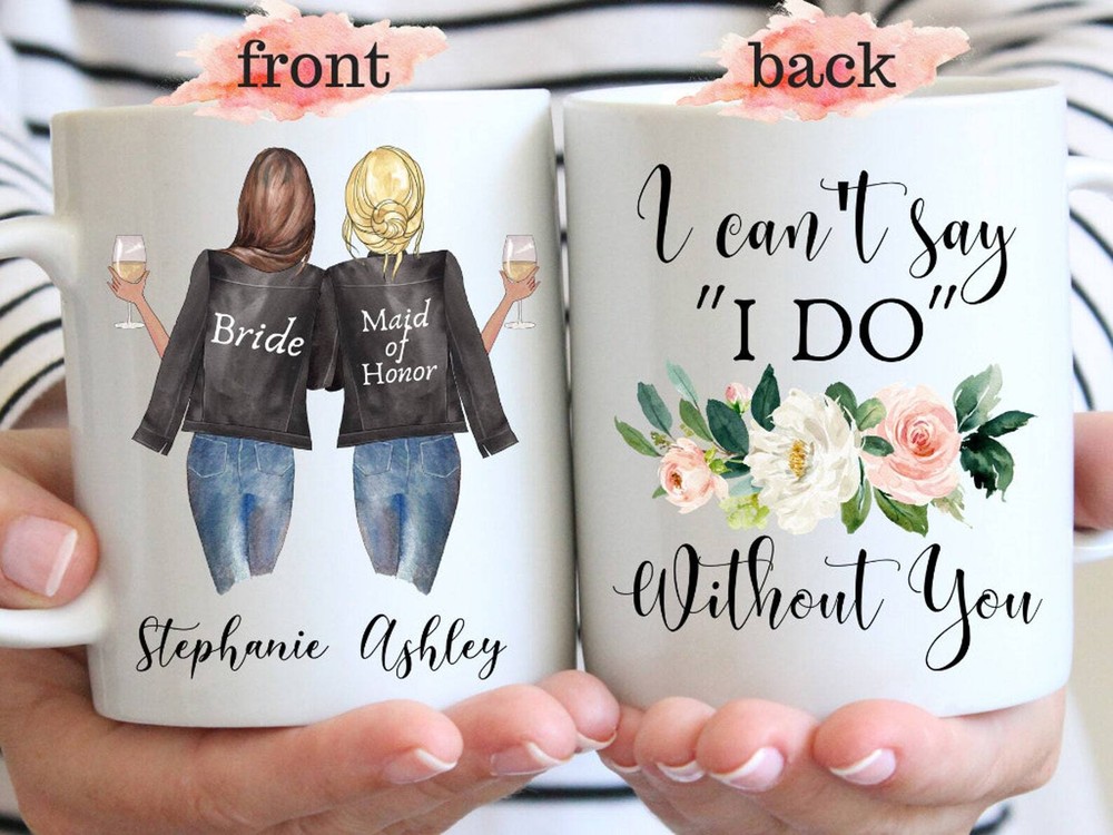 Personalized Bridesmaid Proposal Mug - Cute Maid of Honor Gift for Best Friends  