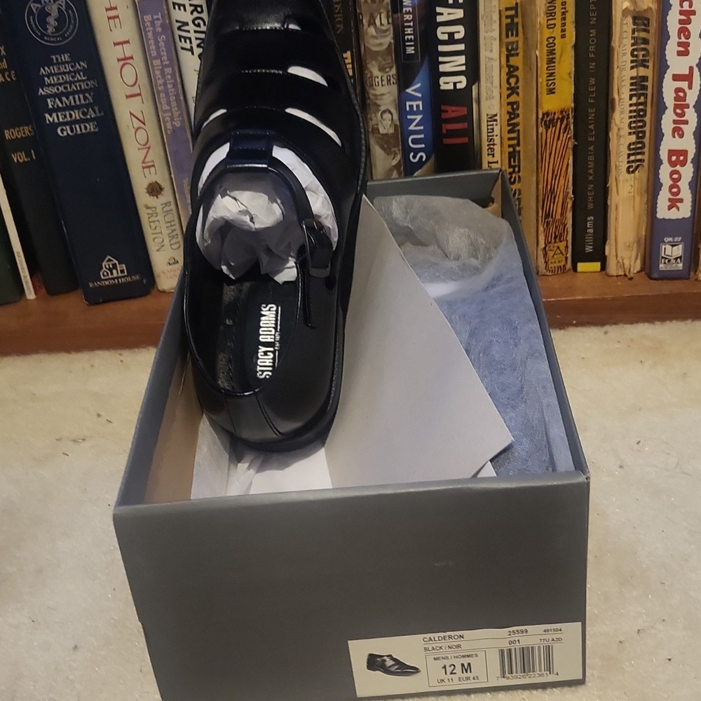 Stacy Adams Calderon Black Monk Strap Dress Shoes Men's Size 12M