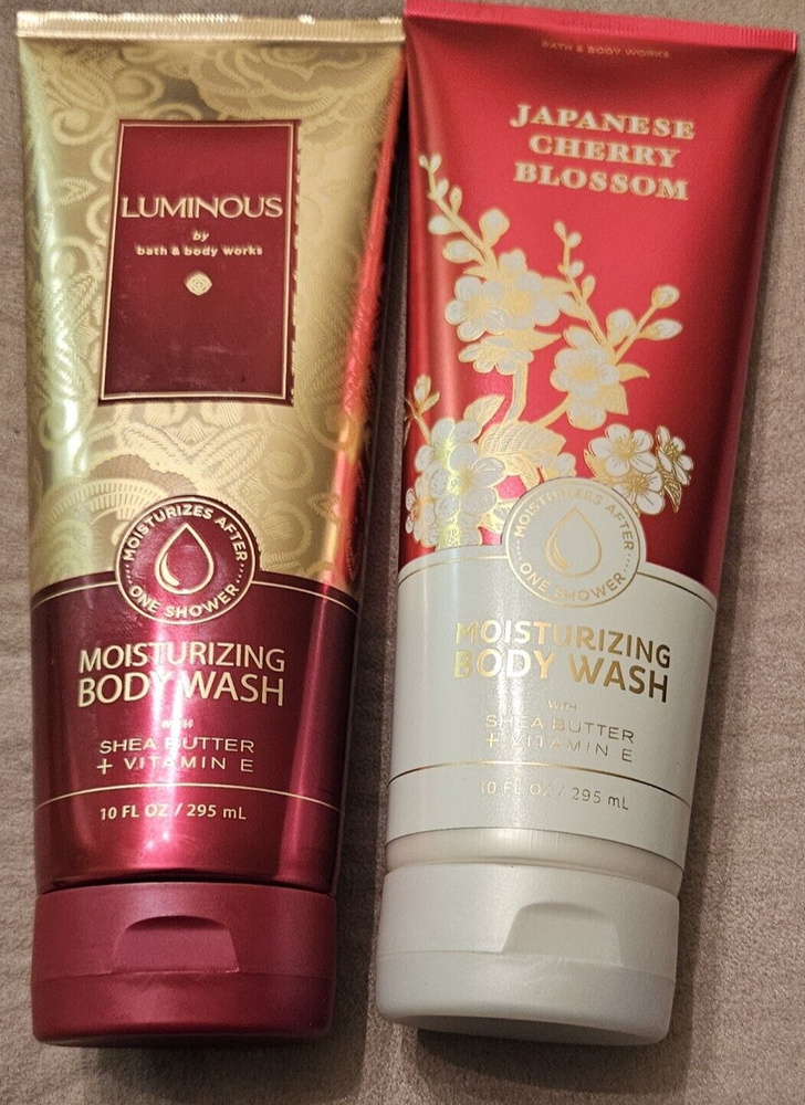 2-Piece Bath & Body Works Luminous & Japanese Cherry Blossom Body Wash Set  