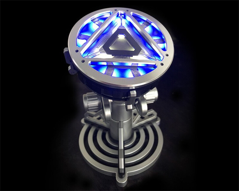 Iron Man Marvel Comics 1:1 Arc Reactor Tony Stark MK6 LED Chest Light DIY Model