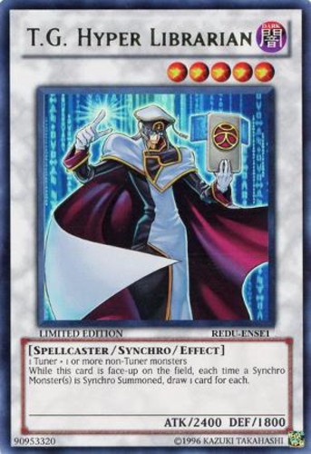 T.G. Hyper Librarian REDU-ENSE1 Super Rare Limited Edition Heavily Played