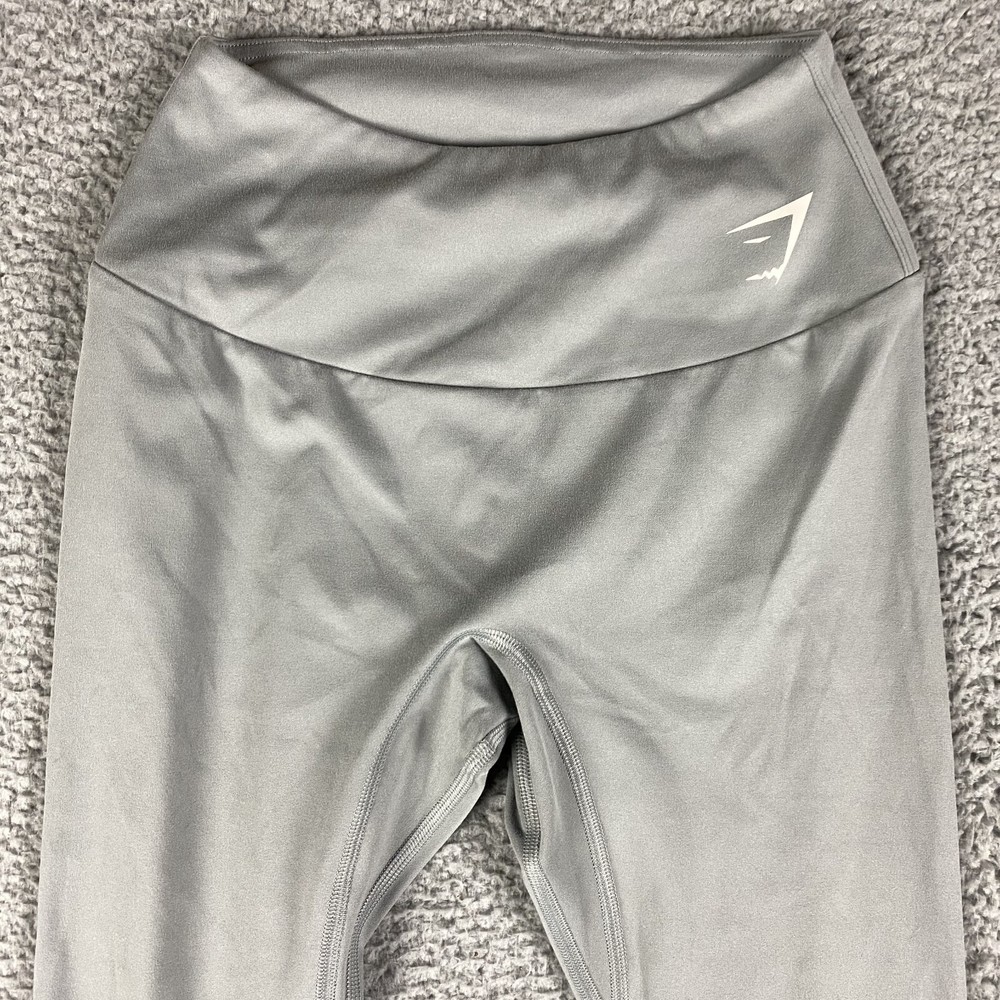Gymshark Womens XS Gray High Waisted 7/8 Flex Yoga Gym Leggings