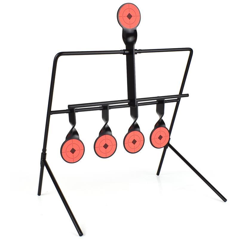 Rotating Metal Target Stand 4+1 zlangsports Shooting Iron Targets for Airsoft.