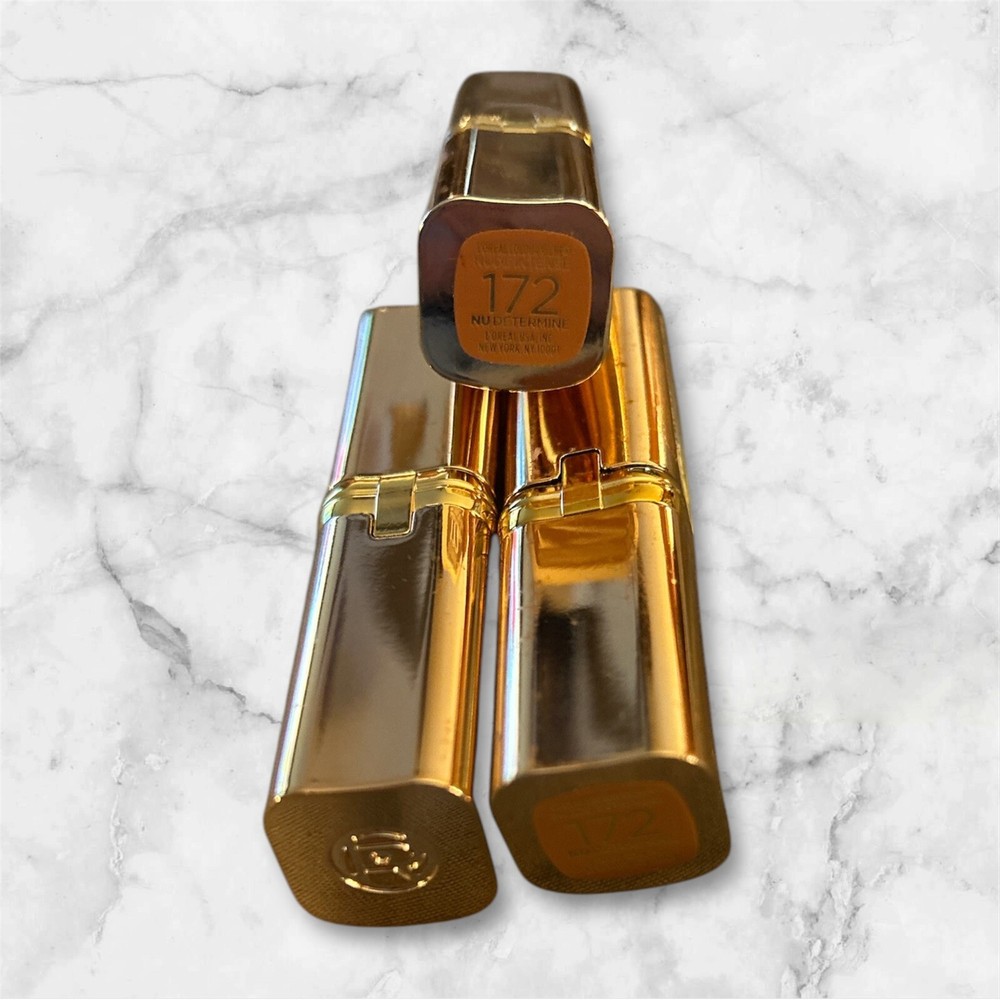 3 -L'Oreal Paris Colour Riche Les Nus Intense Lipstick, 172 Nu Determine