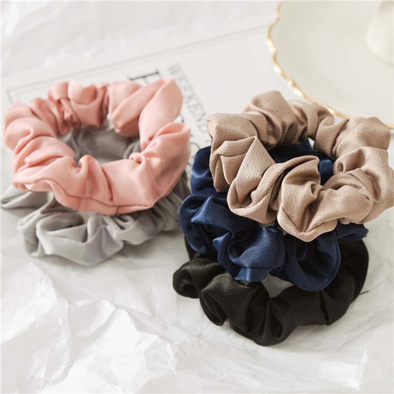 Women's Sweet Elastic Scrunchy Bobble Hair Rope Ties for Girls