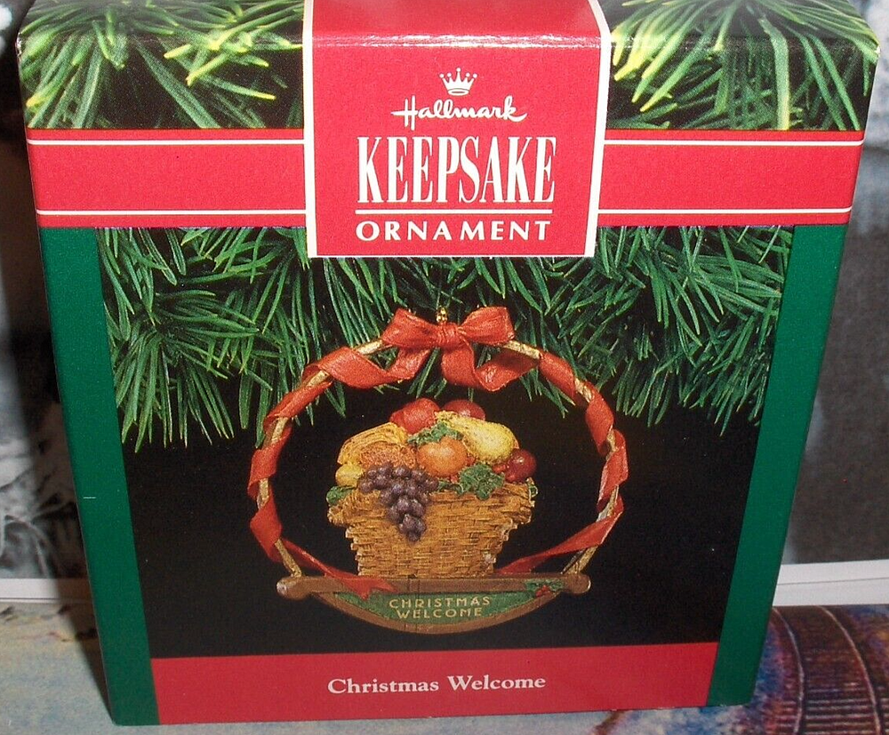 1992 Hallmark Keepsake Christmas Sky Line Stock Car Metal Ornament