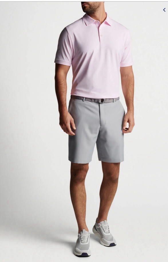 Peter Millar Salem Performance Shorts - Gale Grey Size 38 NWT