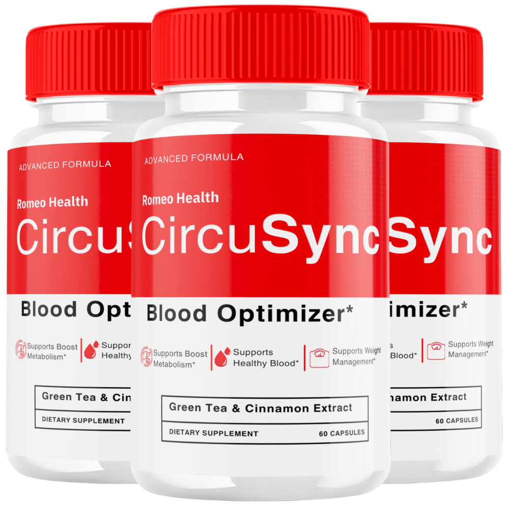 CircuSync Official Blood Health Support Dietary Supplement (3 Bottle)