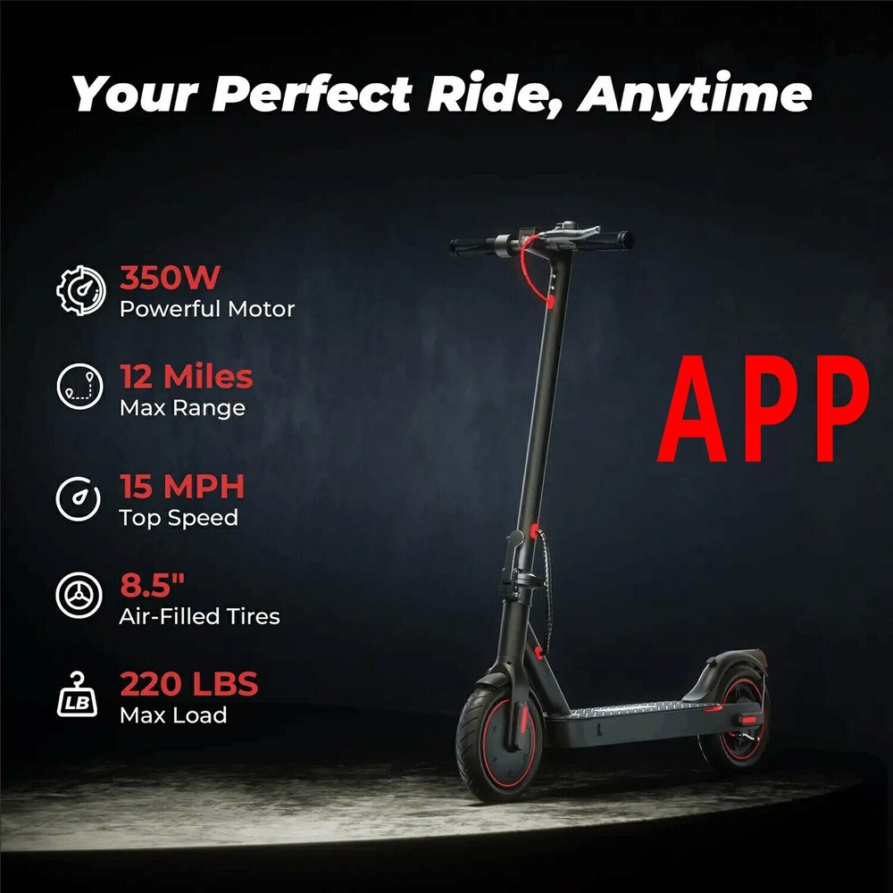 Foldable 8.5in Mankeel Electric Scooter 350W Motor 20MPH 26Mile Range with APP for Adults