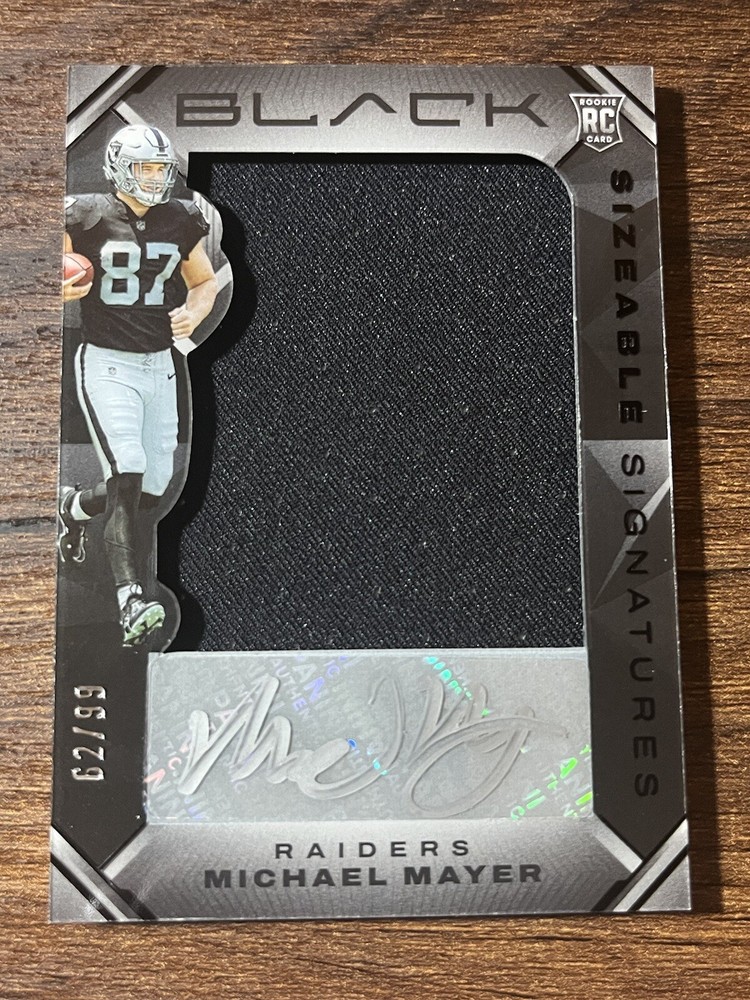 2023 Panini Michael Mayer RPA #'d /99 Rookie Auto Black Sizeable Signatures RC