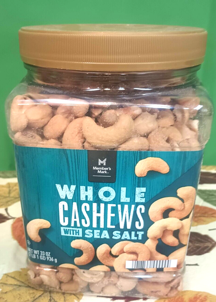 Member's Mark Sea Salt Roasted Whole Cashews 33oz