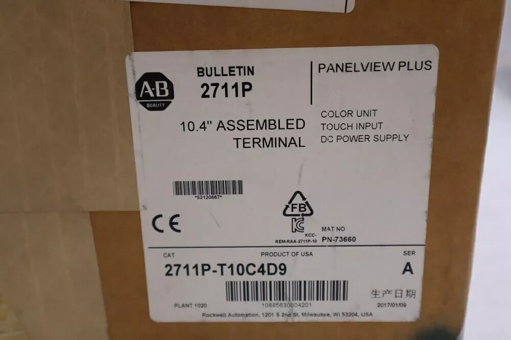 2711P-T10C4D9 /A PanelView Plus 6 1000 10
