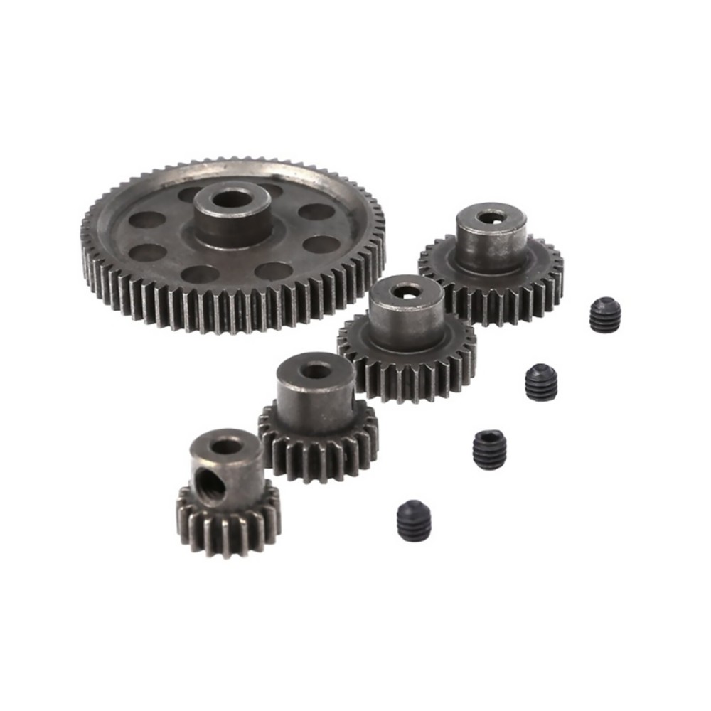 Steel 17-64T Spur Gear Pinion Set for HSP 1/10 RC Differential Motor