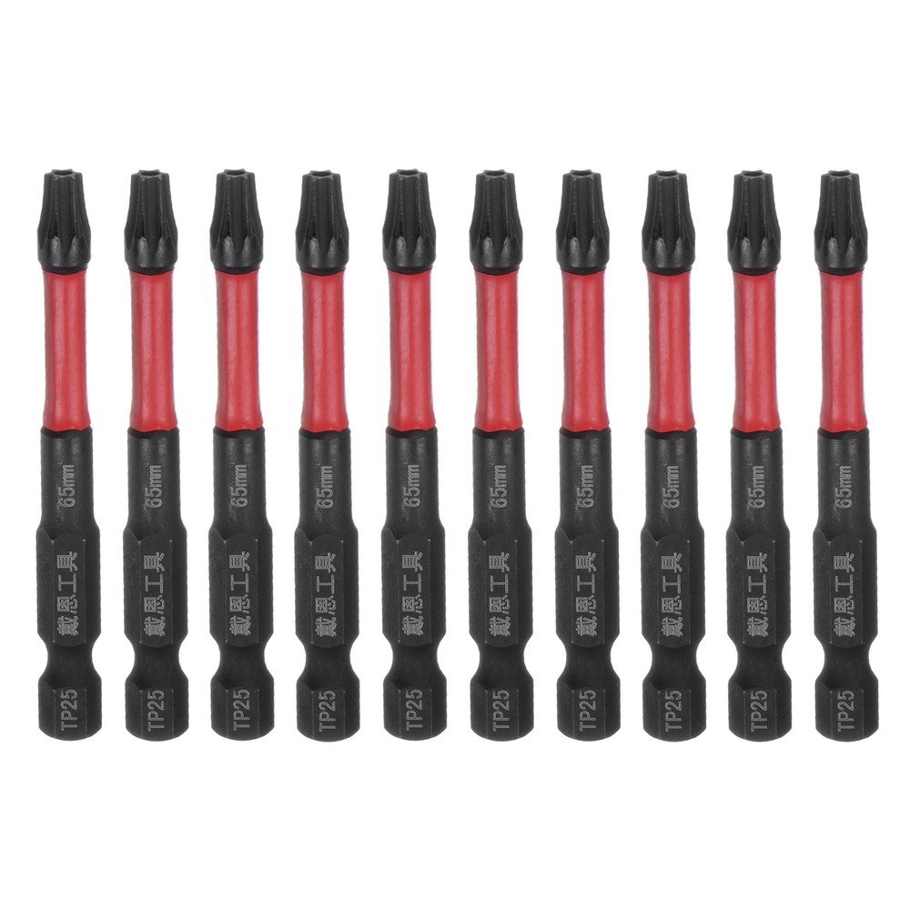 10pcs T25 Torx Drill Bits 2.6 Inch Impact Tough Magnetic Screwdriver Bits