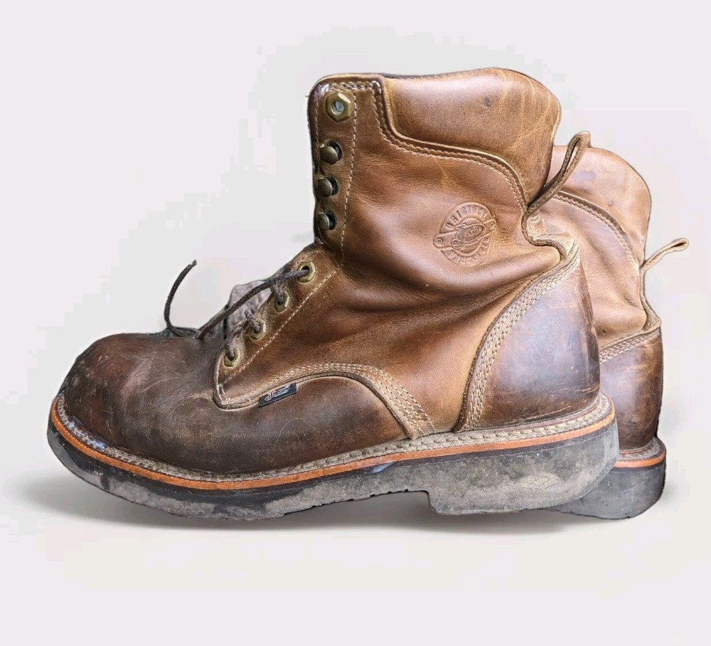 Men's Justin J-Max Steel Toe Work Boots Size 12EE USA Made Style 0441